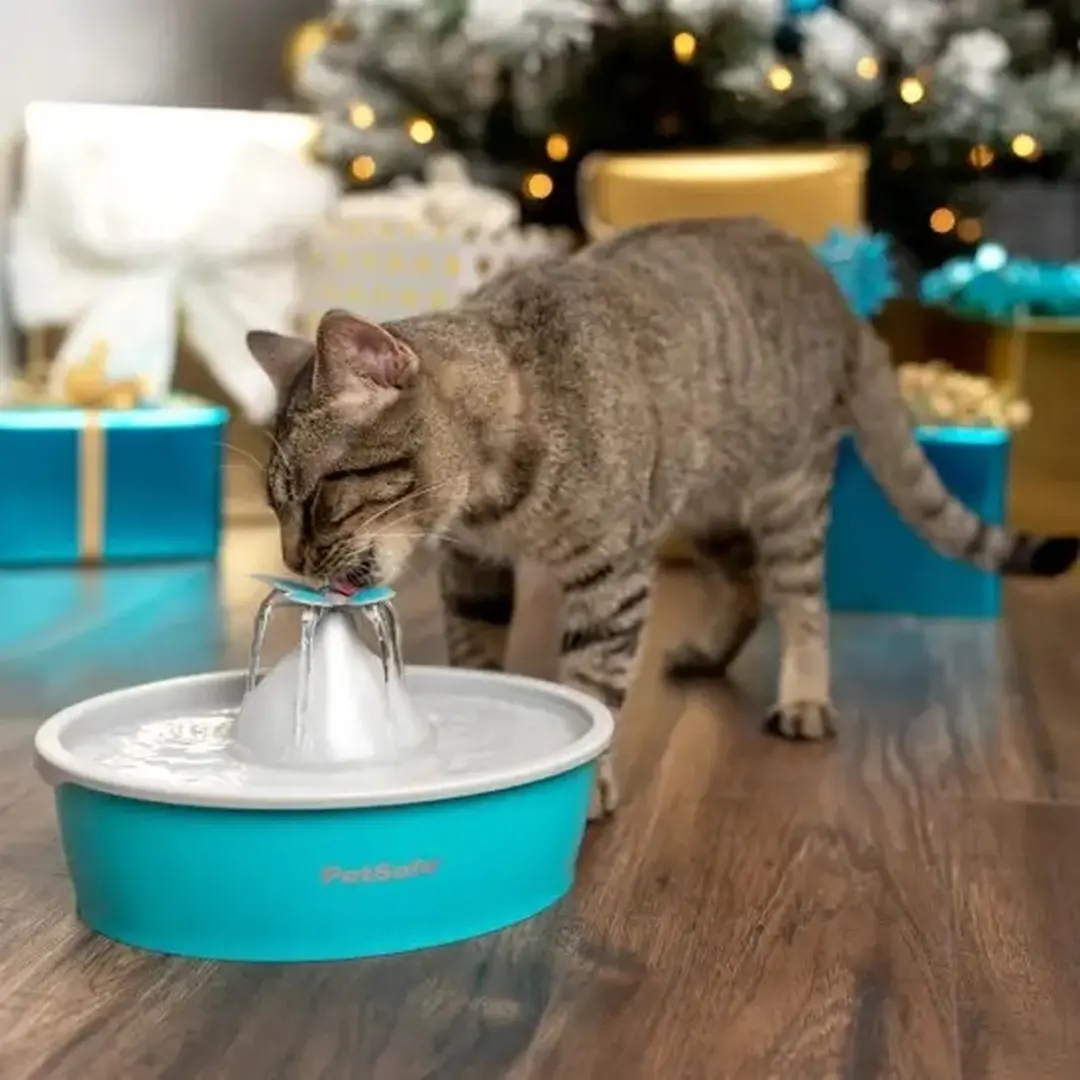 PetSafe Drinkwell Vlinder Drinkfontein - 1,5L - Blauw - afbeelding 5 van 6
