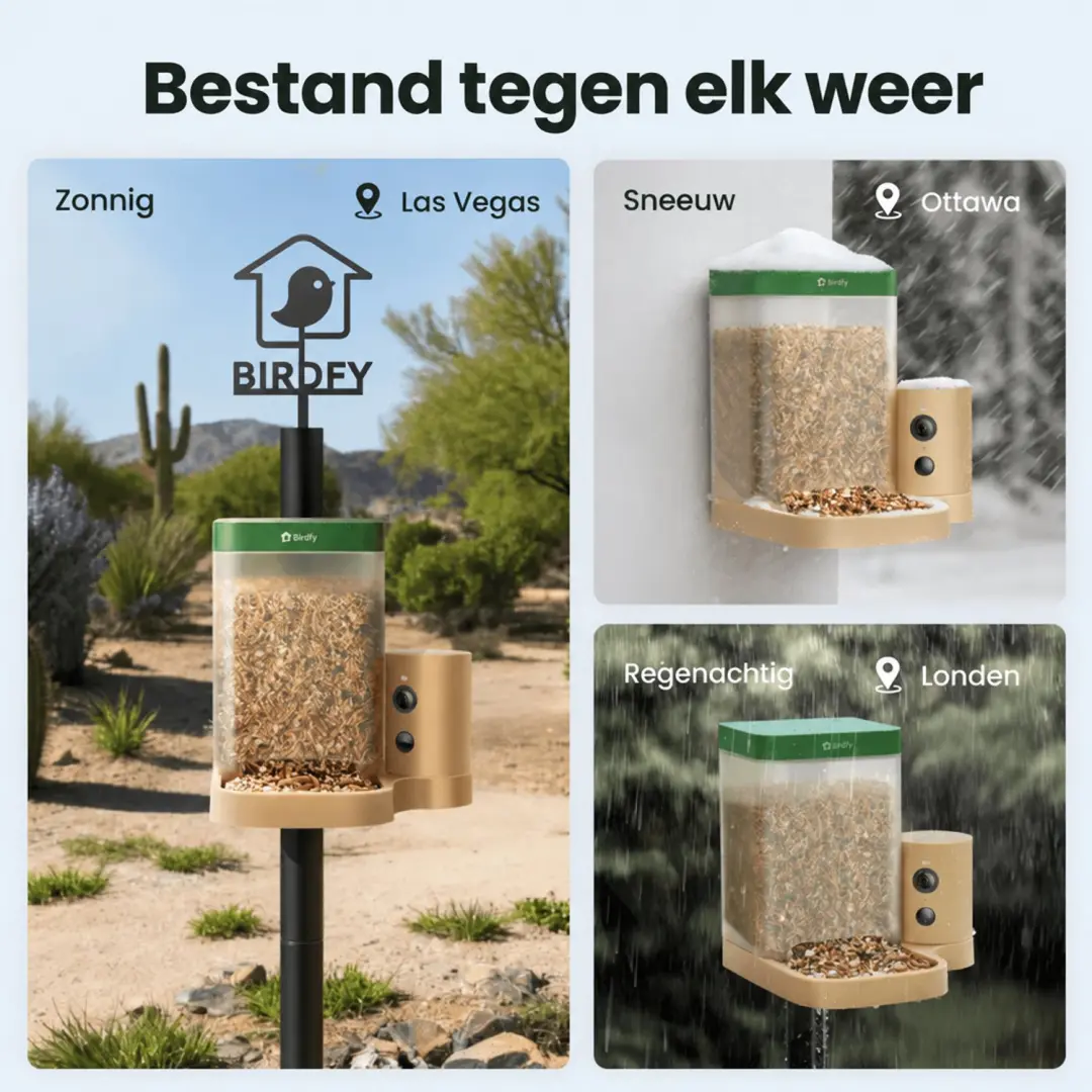 Birdfy Feeder Rookie Vogelhuisje met Camera - Blauw - afbeelding 5 van 6
