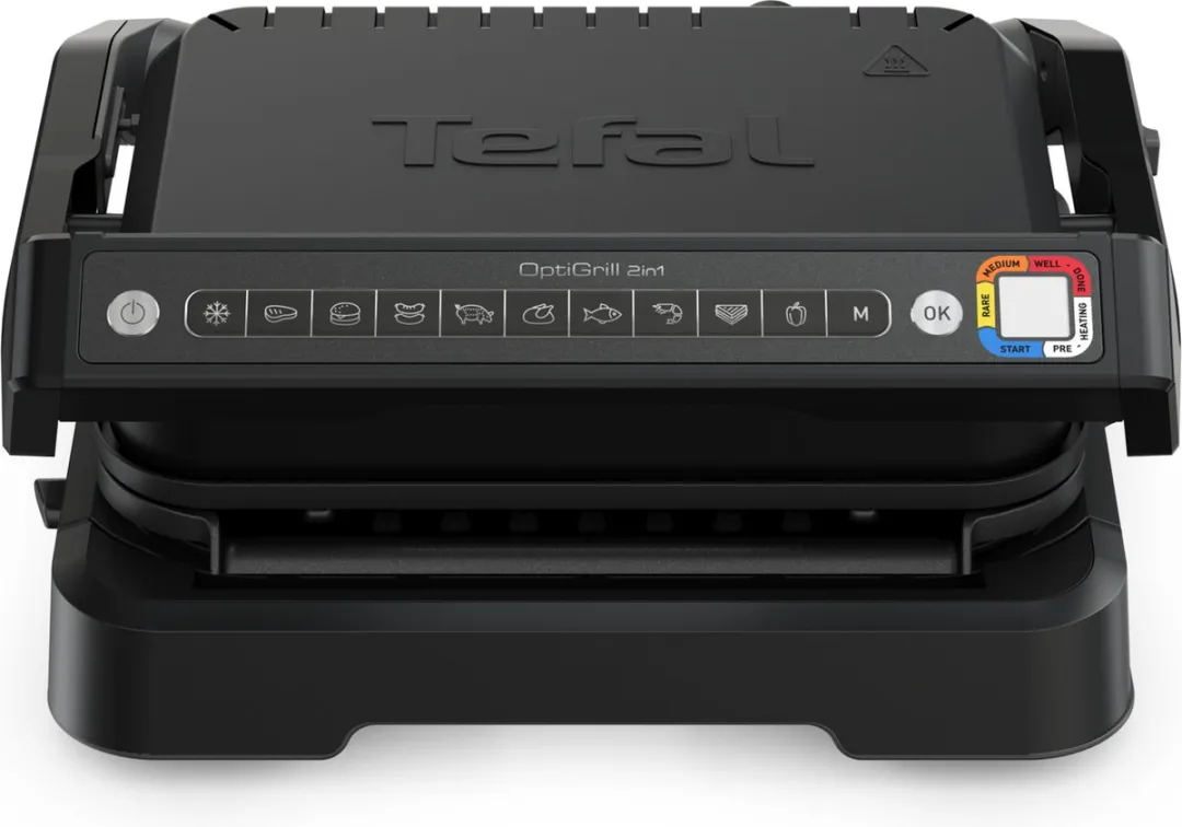Tefal OptiGrill 2in1 GC7728 Grill & BBQ - 2100W - 2 Platen - Zwart