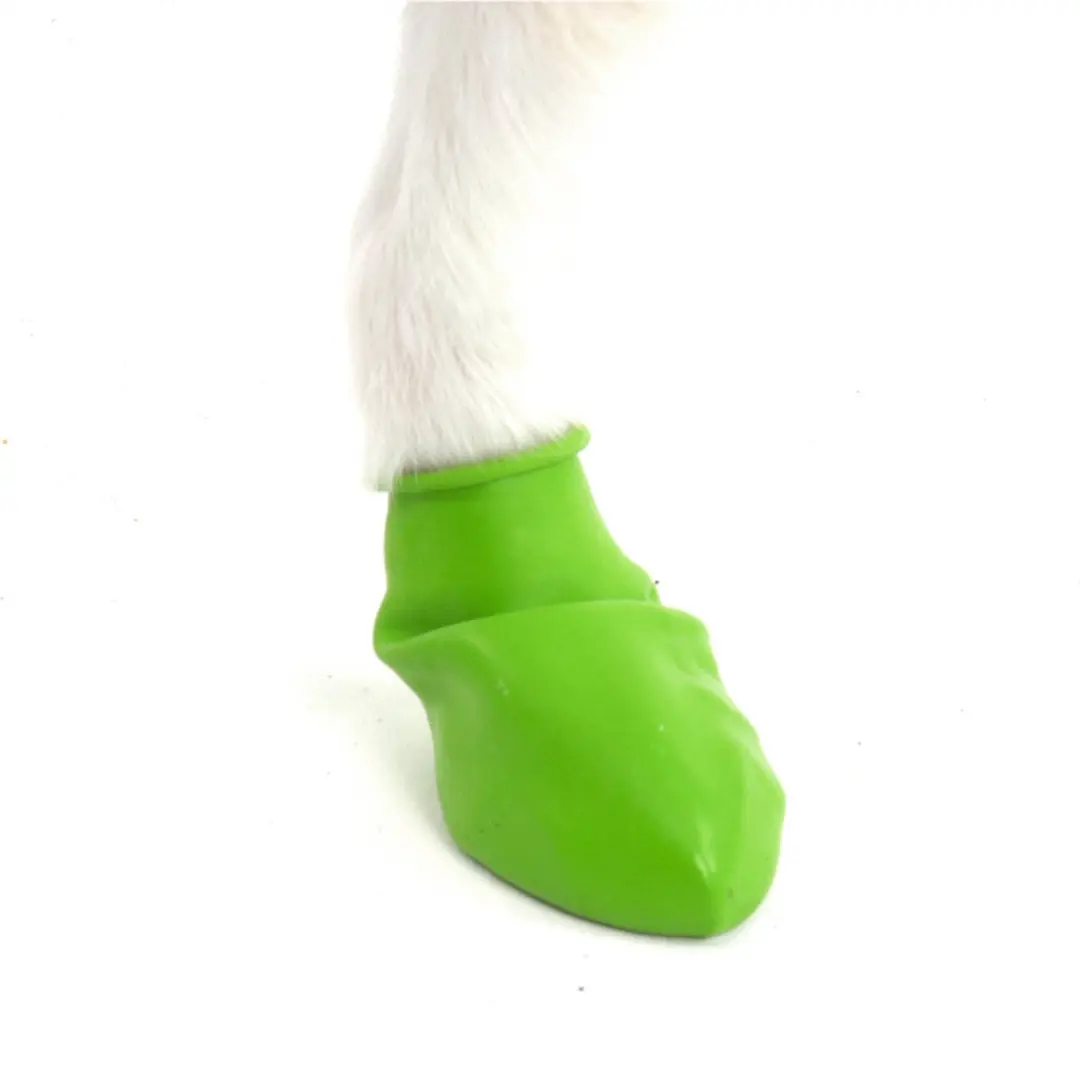 Pawz Rubber Dog Boots Hondenschoenen - Groen - 3XS - afbeelding 2 van 6