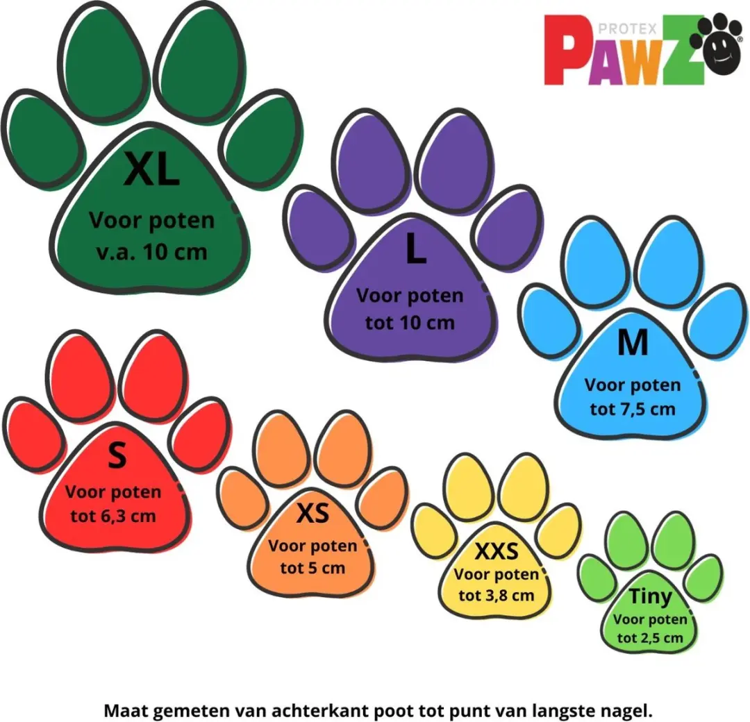 Pawz Rubber Hondenschoenen - XS - Oranje - afbeelding 6 van 6