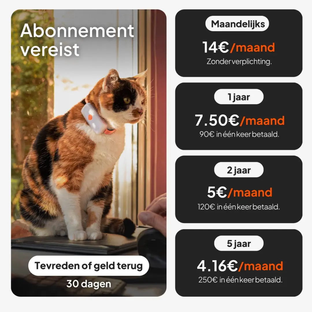 Weenect Cat XS WTE06CBDE01B GPS-Tracker - Zwart - afbeelding 3 van 6