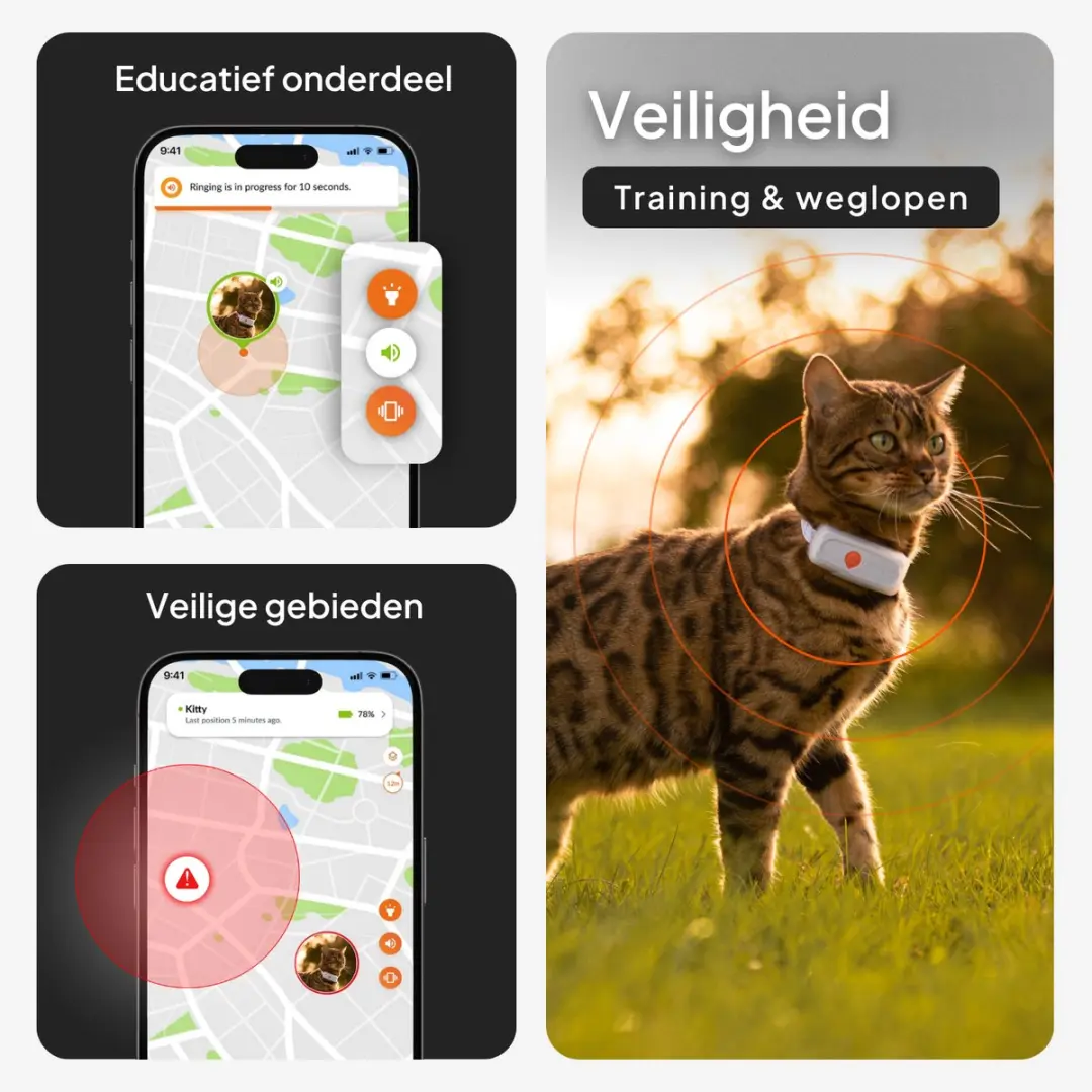 Weenect Cat XS WTE06CBDE01B GPS-Tracker - Zwart - afbeelding 6 van 6