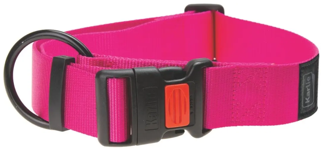 Karlie halsband verstelbaar XL roze