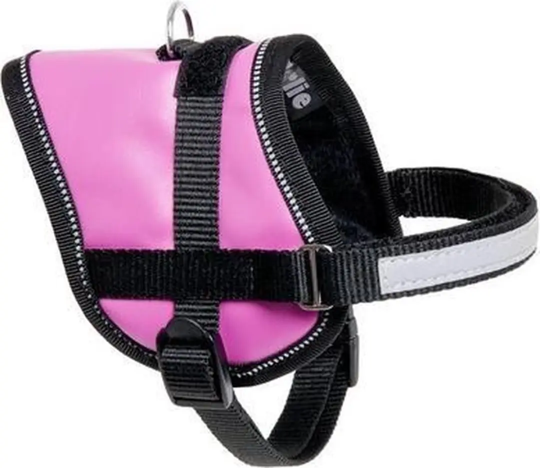 Teeny weeny mini roze hondentuig 36-46cm