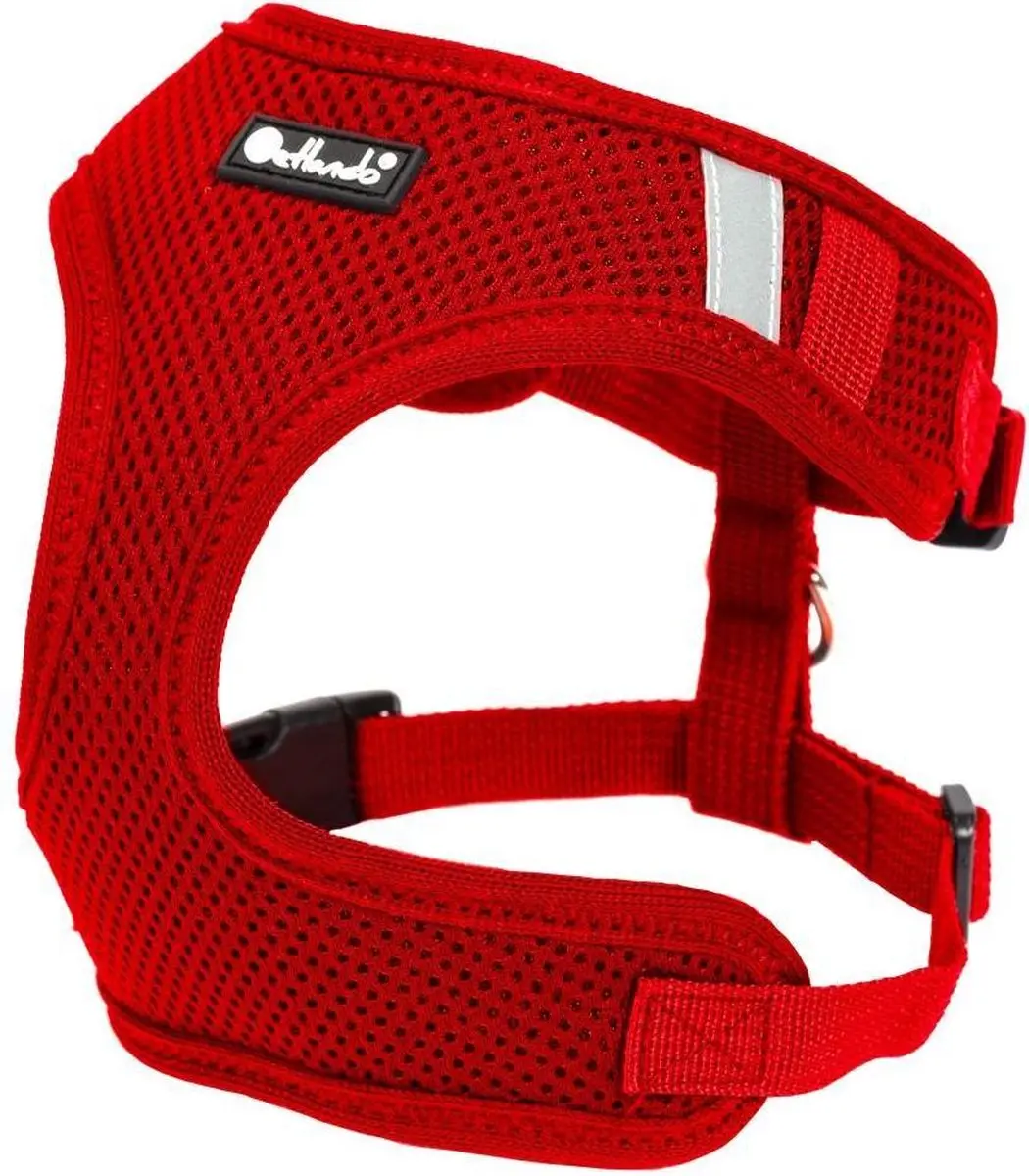 Petlando Hondenharnas Mesh Vest Rood
