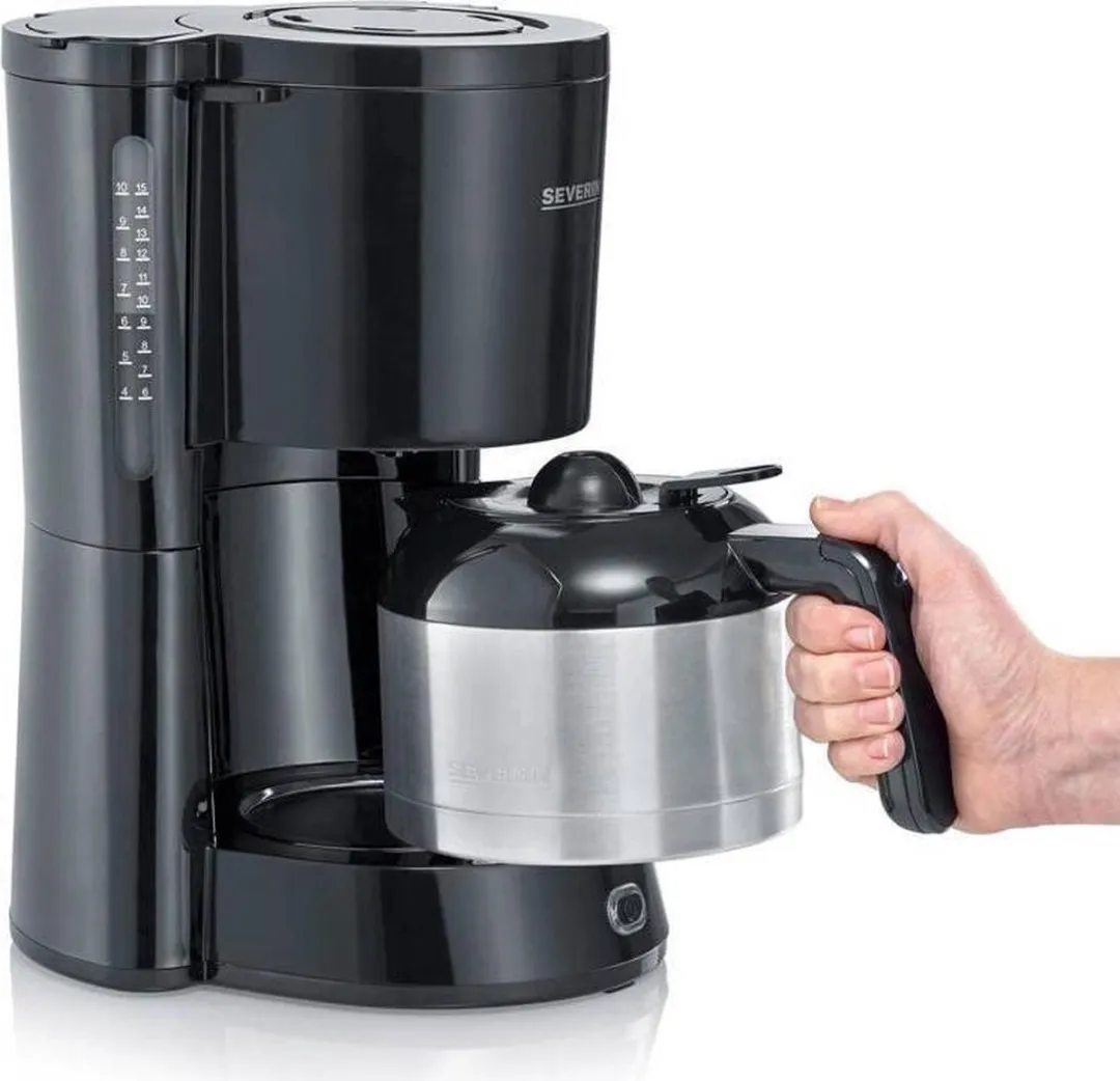 Severin KA 4835 Koffiezetapparaat - 8 Kopjes - 1L - Zwart