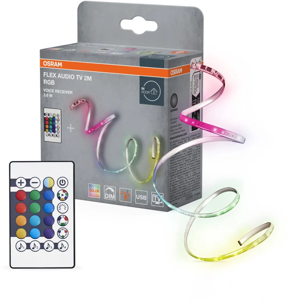 Osram LED-strip RGB 2000mm USB - Compleet