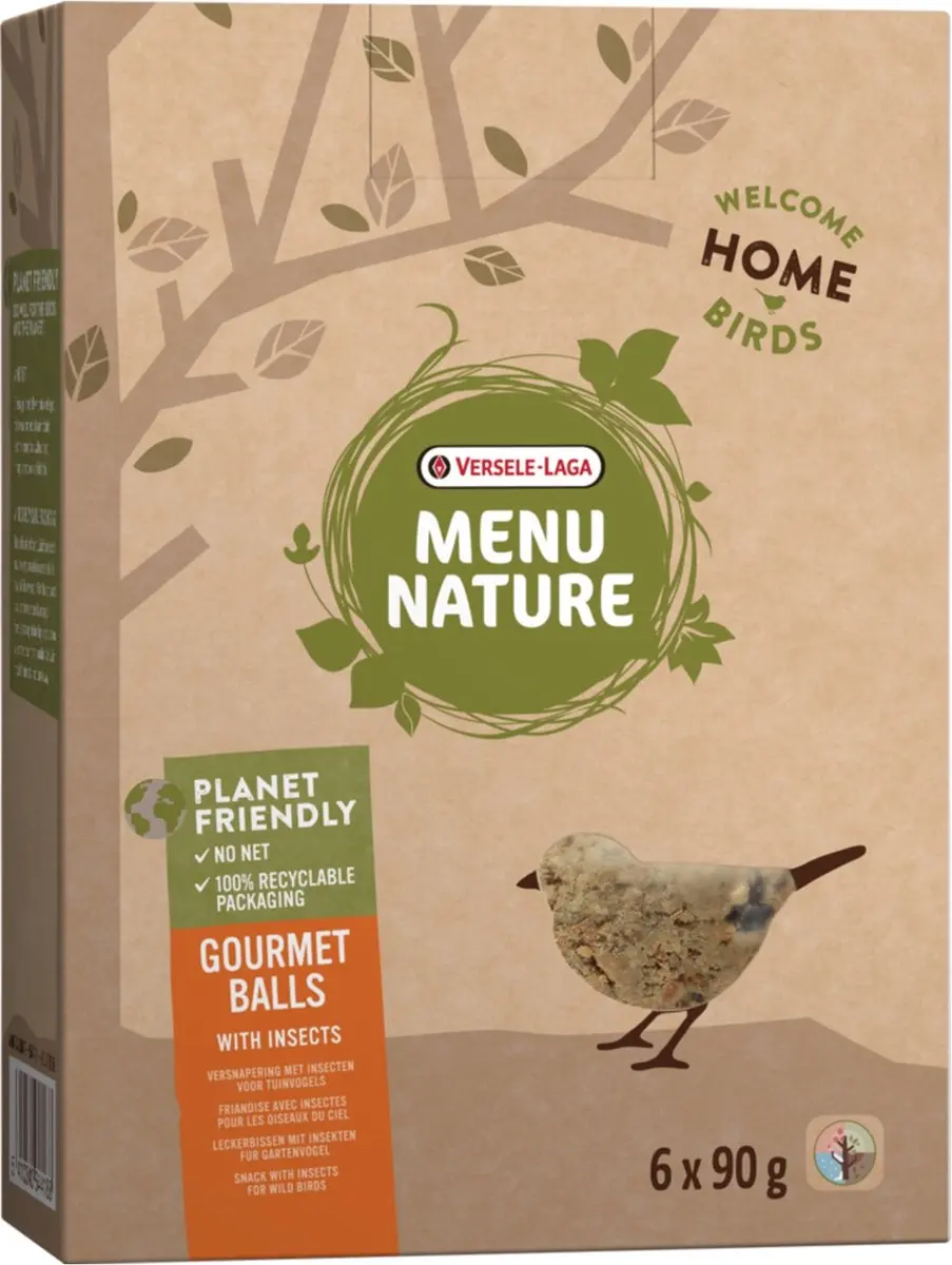 Versele-Laga Menu Nature Mezenbol Gourmet Insecten Zonder Net