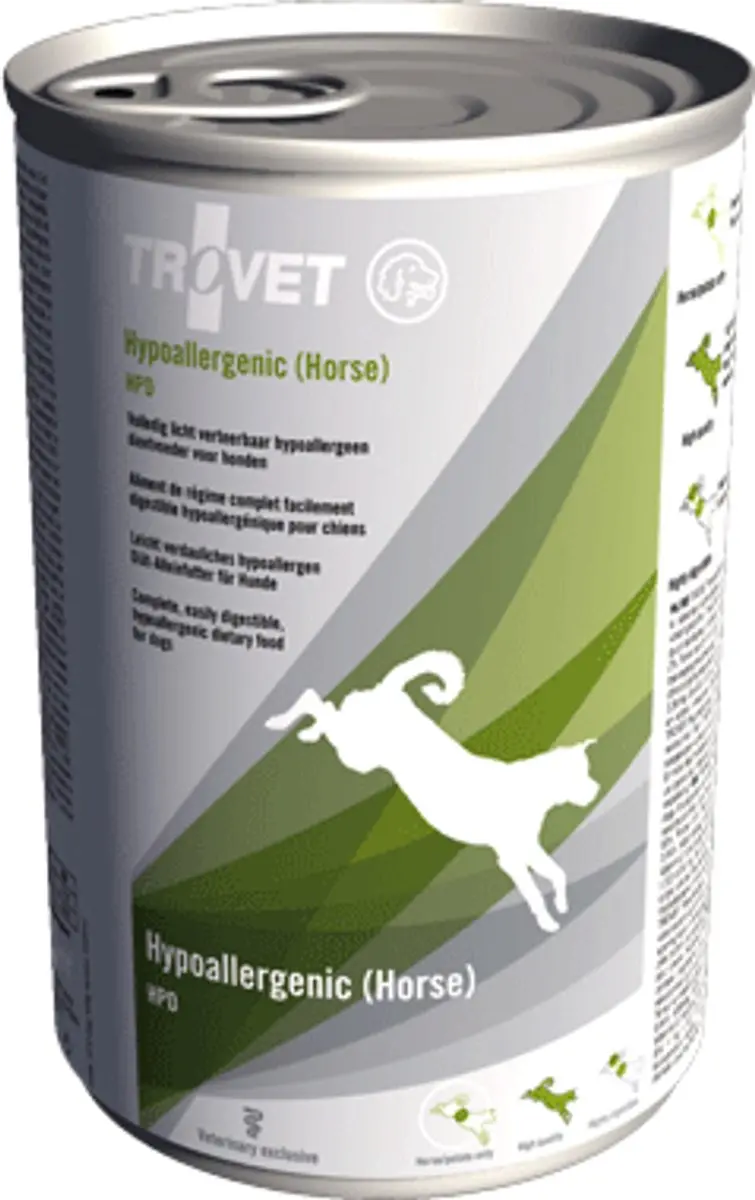 TROVET Hypoallergenic HPD (Horse) Hond natvoer