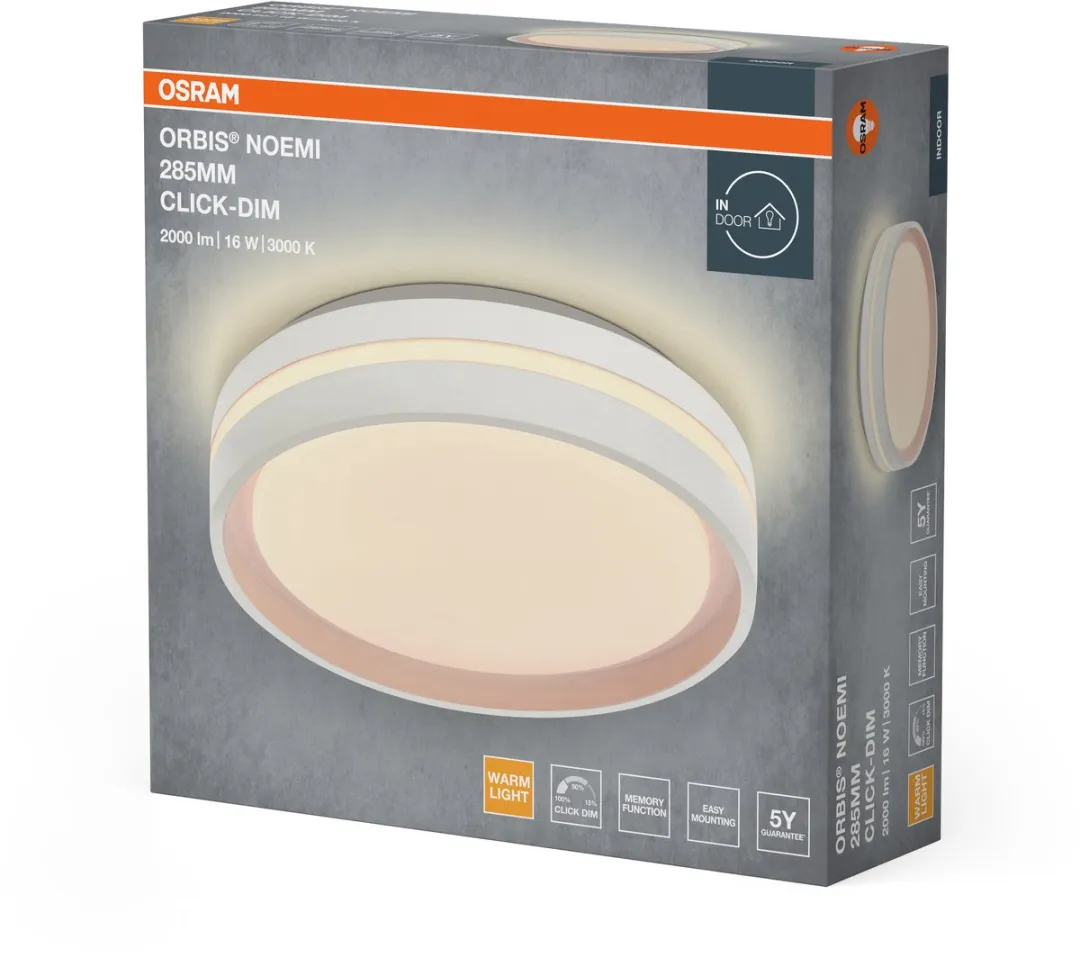 Osram Orbis Noemi LED Plafondlamp 285mm - 16W 3000K Wit