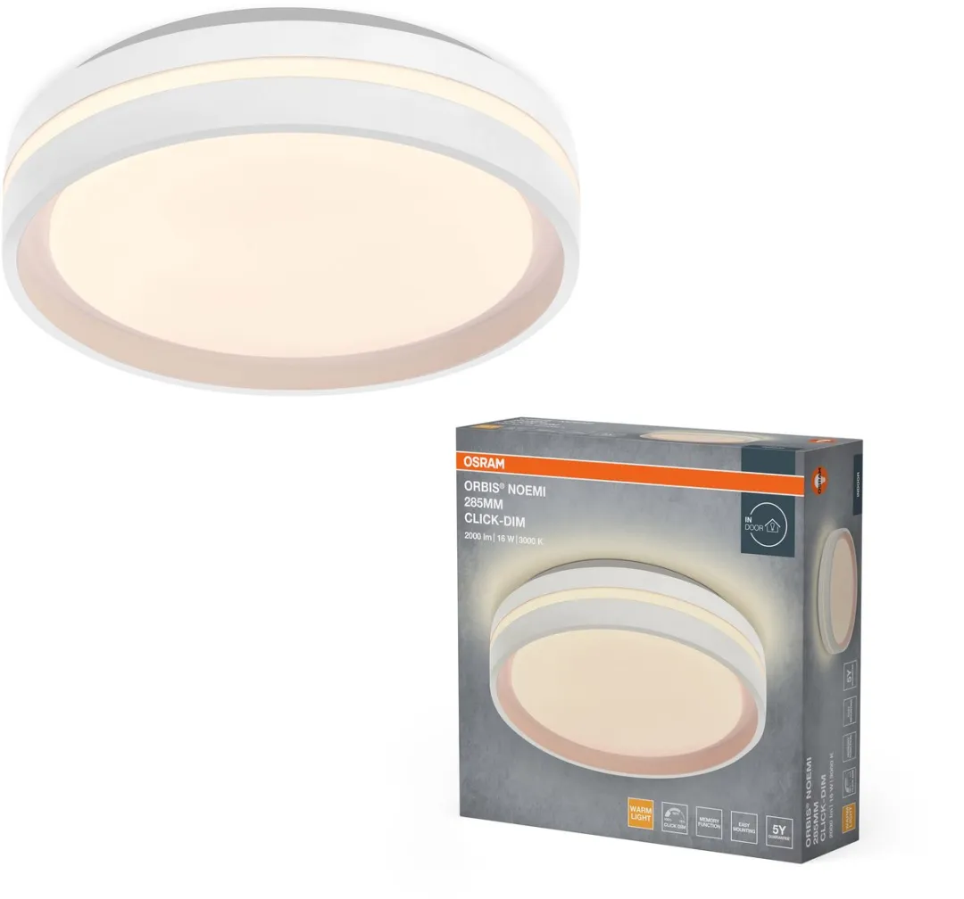 Osram Orbis Noemi LED Plafondlamp 285mm - 16W 3000K Wit