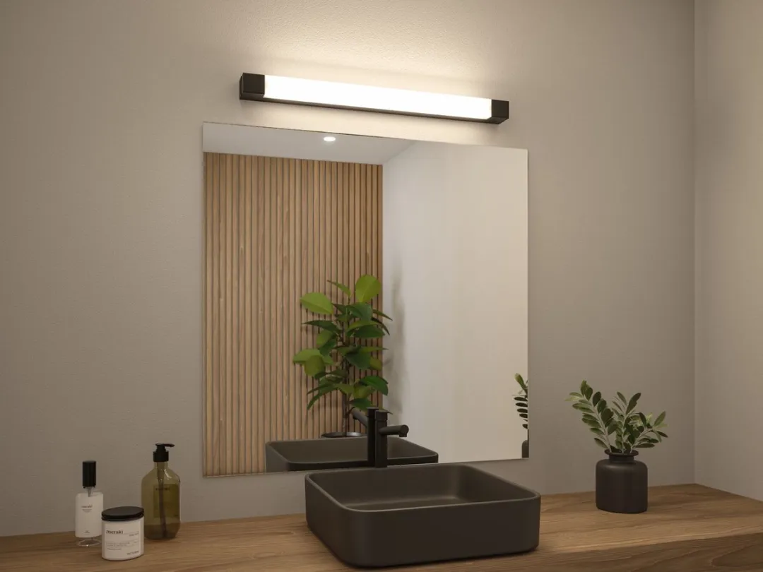 Paulmann Selection Bathroom LED-spiegellamp Quasar IP44 900lm - Zwart