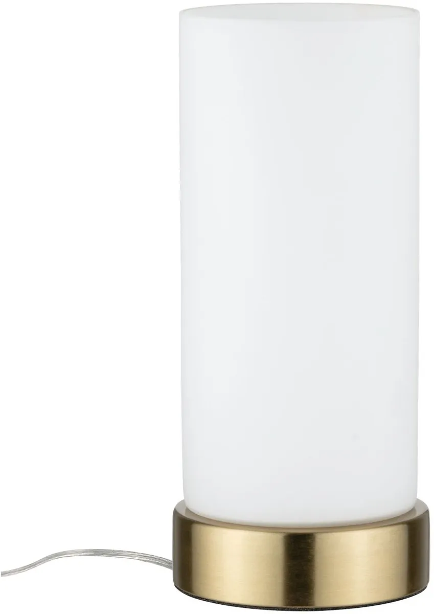 Paulmann Pinja LED-tafellamp E14 - 20W - Messing/Wit