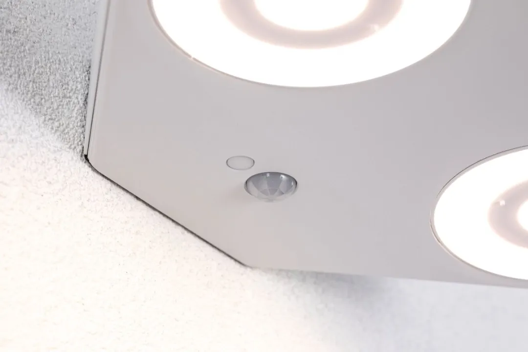 Paulmann Silma LED Wandarmatuur Buiten - 2x5,5W 3000K - IR Bewegingsmelder - IP44 - Wit
