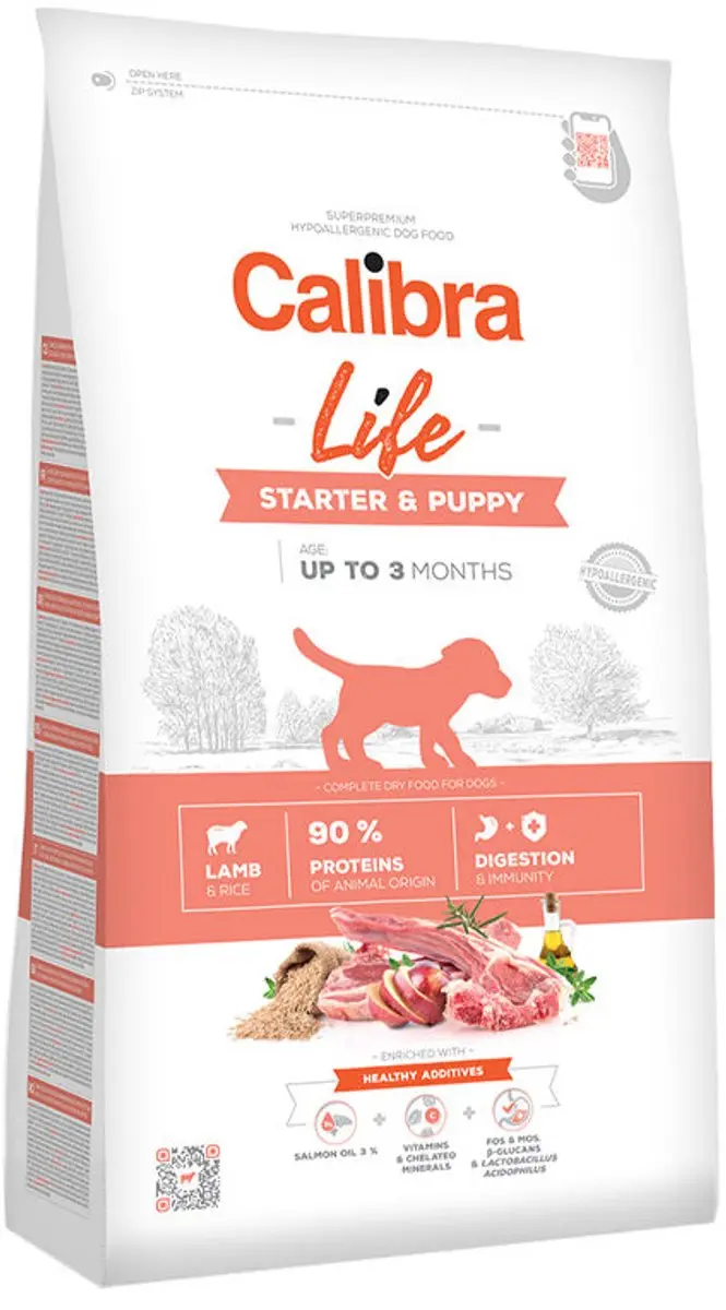 Calibra Life Starter & Puppy Lam & Rijst 12kg