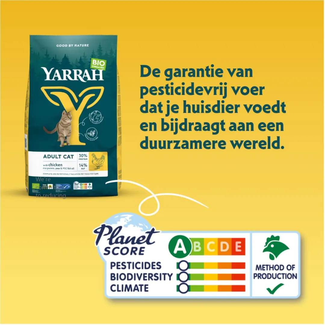 Yarrah Biologisch Adult Kip Kattenvoer - 2,4 kg - afbeelding 4 van 6