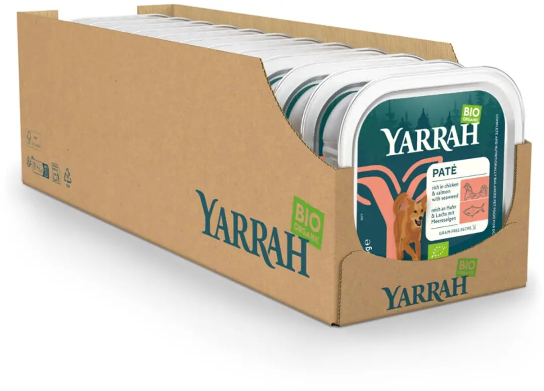 Yarrah Bio Hondenvoer Paté Kip & Zalm - 12x 150g - afbeelding 6 van 6