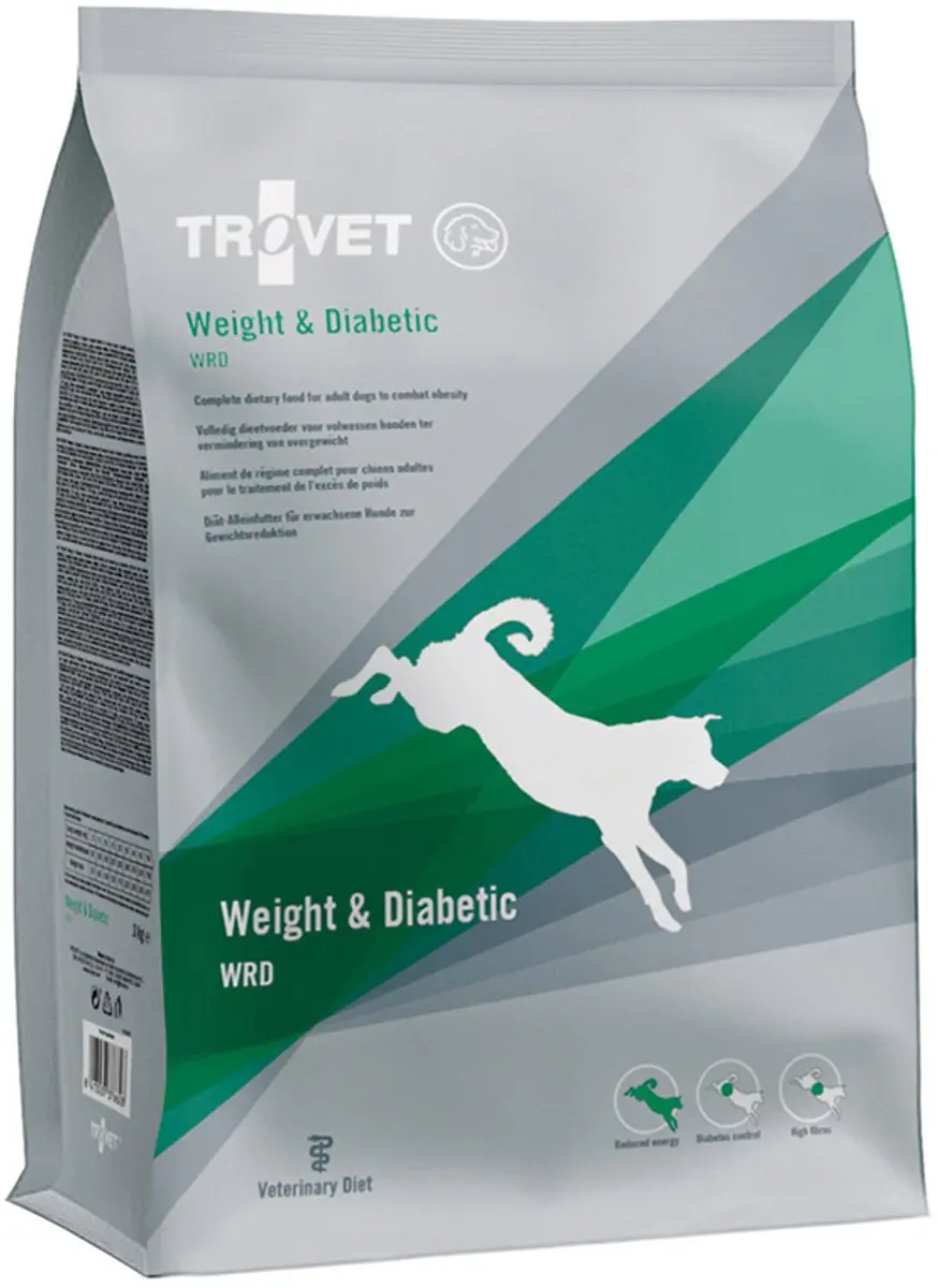 Trovet WRD Weight & Diabetic Hondenvoer Droog - 12,5 kg - afbeelding 2 van 4