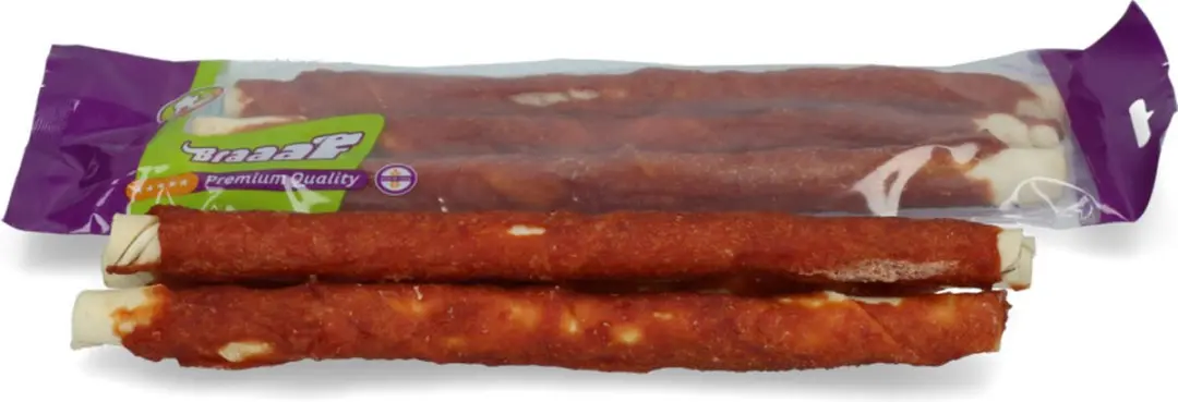 Braaaf Hondensnack Twister Eend - 10 x 220 gr - afbeelding 6 van 6