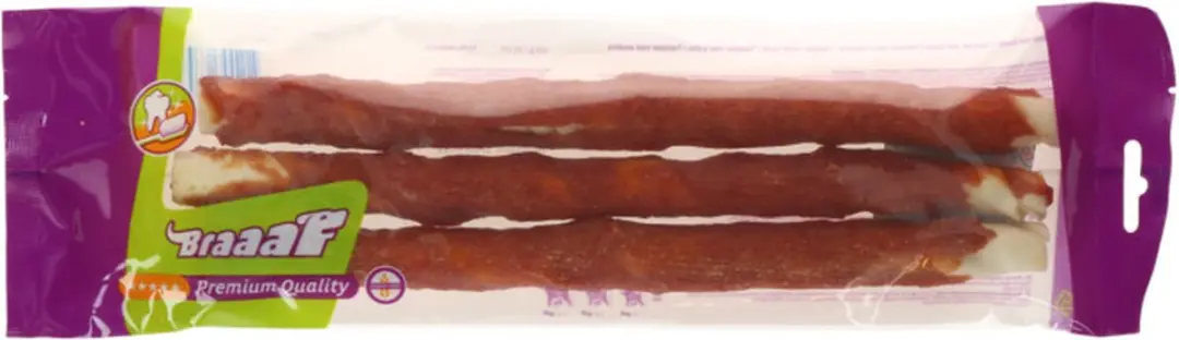 Braaaf Hondensnack Twister Eend - 10 x 220 gr - afbeelding 3 van 6