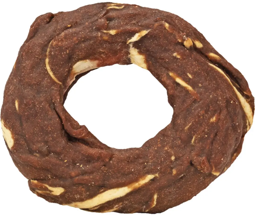 Braaaf Hondensnack Donut Lam & Vis 10-12 cm