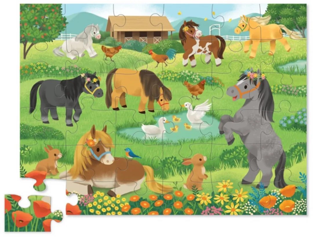 Crocodile Creek Pretty Ponies Vloerpuzzel 36 Stuks
