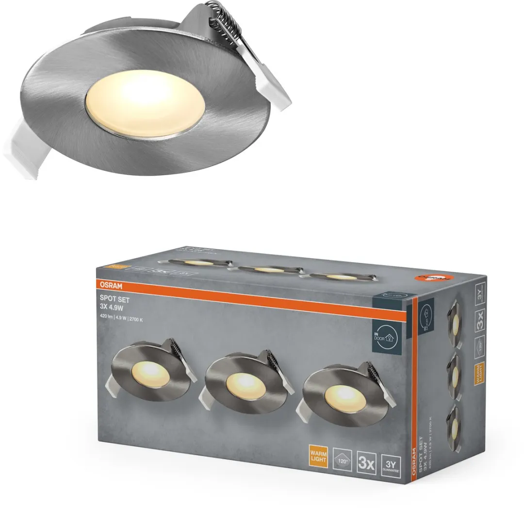 Osram Spot Set LED Inbouwspot 4,9W 200lm 2700K