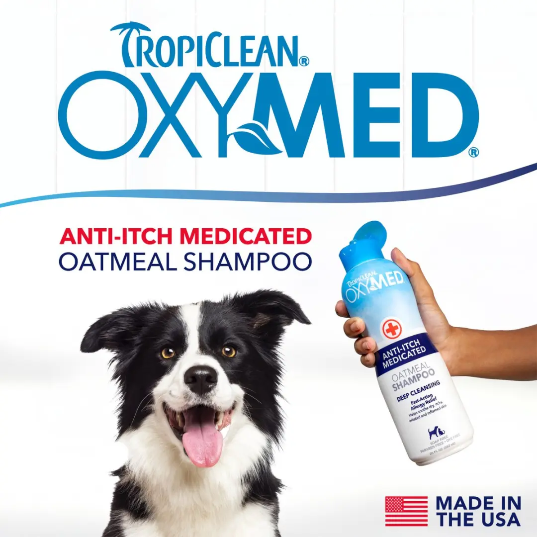 TropiClean OxyMed Anti-Jeuk Hondenshampoo - 355ml - afbeelding 4 van 6
