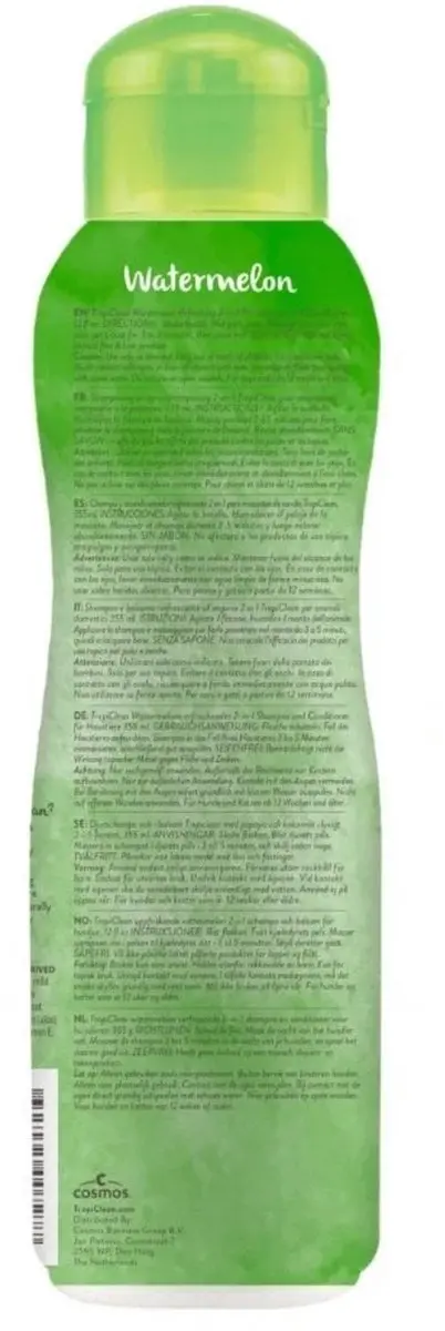 TropiClean 2-in-1 Shampoo & Conditioner Watermeloen - 355ml - afbeelding 2 van 6