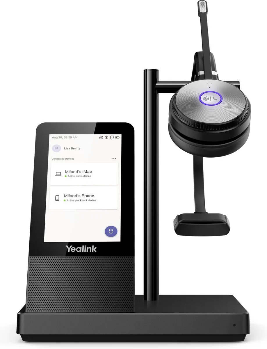 Yealink WH66 MONO TEAMS Headset - 1308002 - Zwart - afbeelding 3 van 6