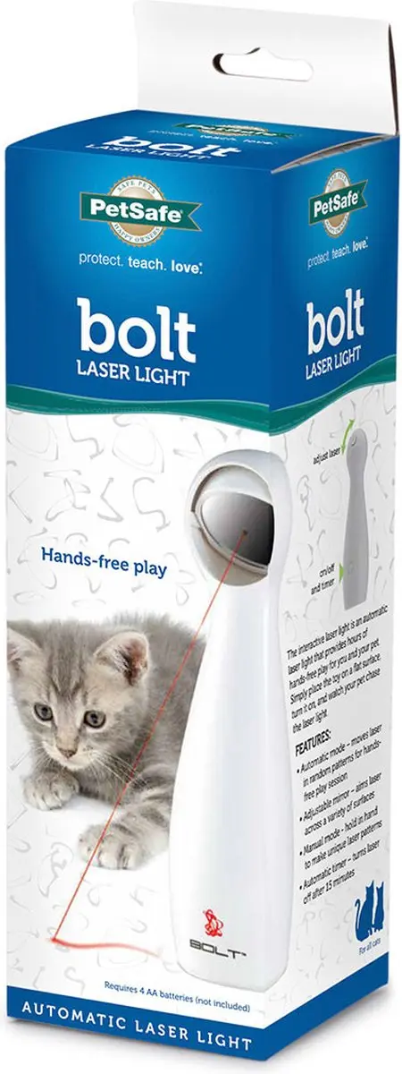 PetSafe FroliCat Bolt Laser Kattenspeelgoed - Wit - afbeelding 5 van 6