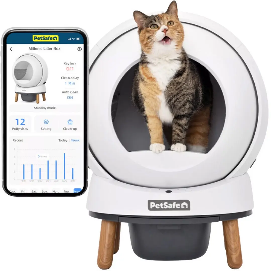 PetSafe ScoopFree SmartSpin Zelfreinigende Kattenbak - afbeelding 6 van 6