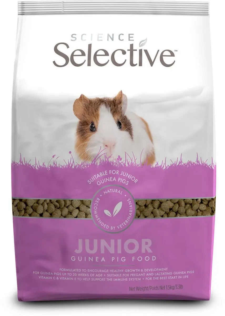 Science Selective Guinea Pig Junior Caviavoer 1,5kg - afbeelding 3 van 3