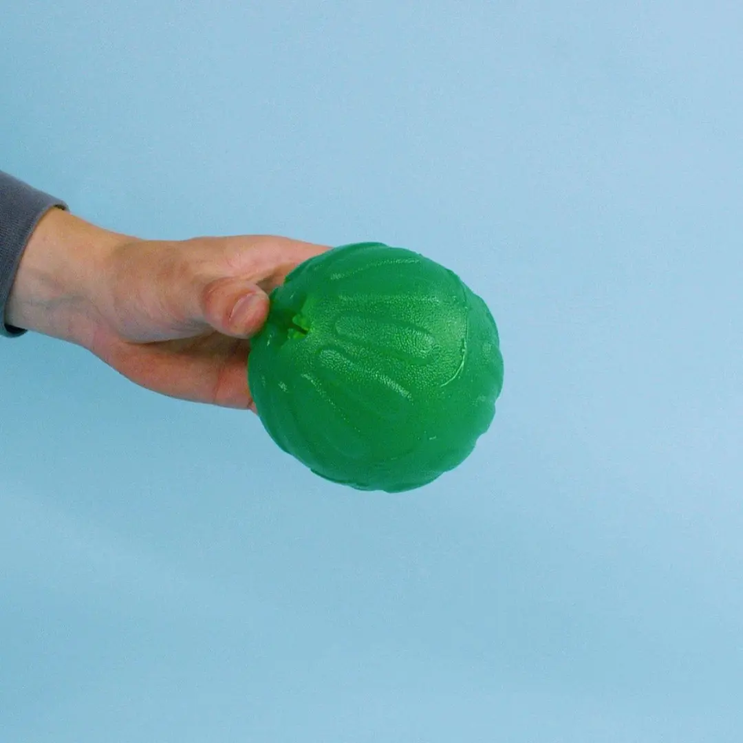 Starmark Treat Dispensing Kauwbal M/L Ø9cm - Groen - afbeelding 2 van 6
