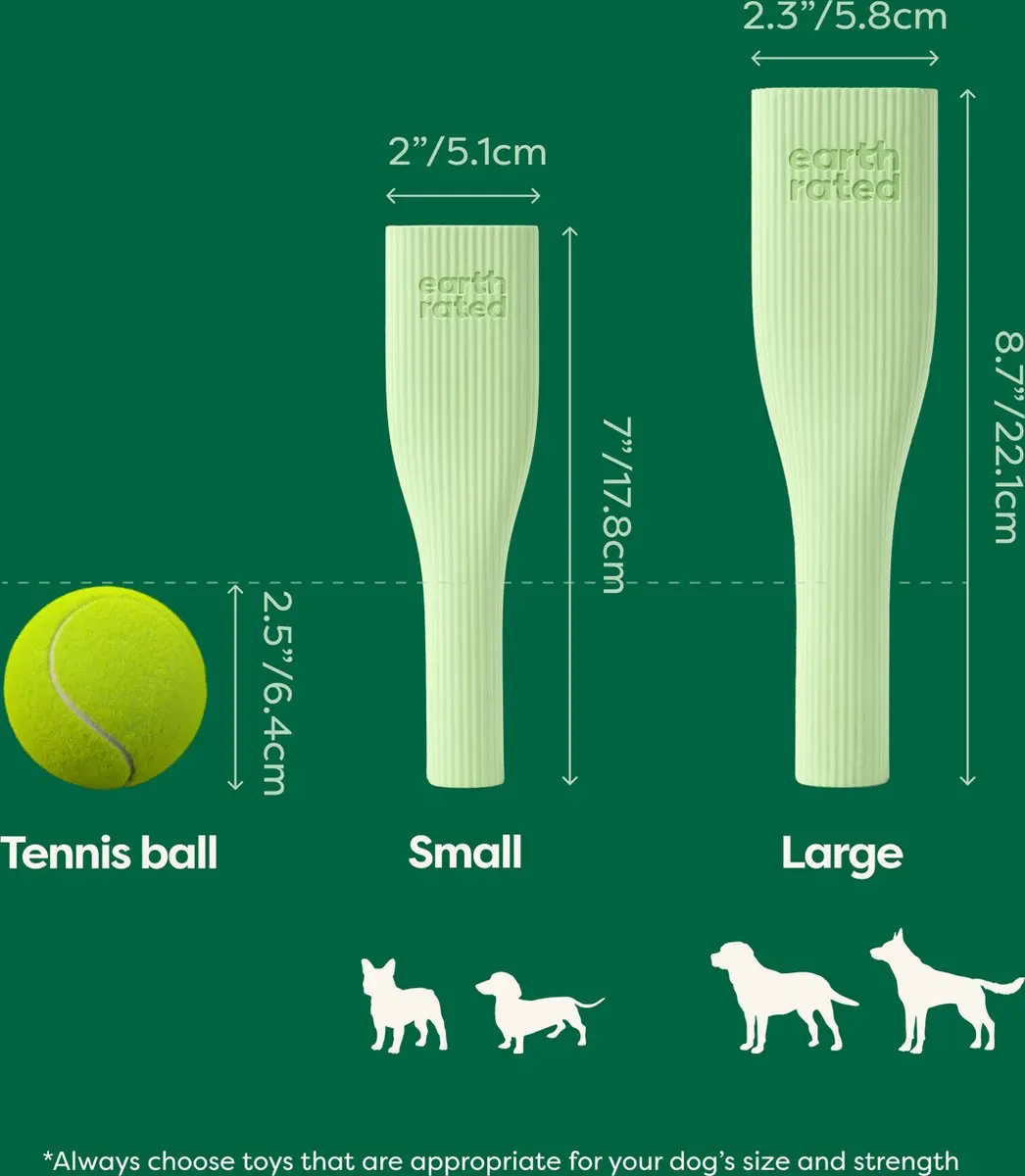 Earth Rated Chew Toy Rubber Hondenspeelgoed 7x5cm - afbeelding 6 van 6