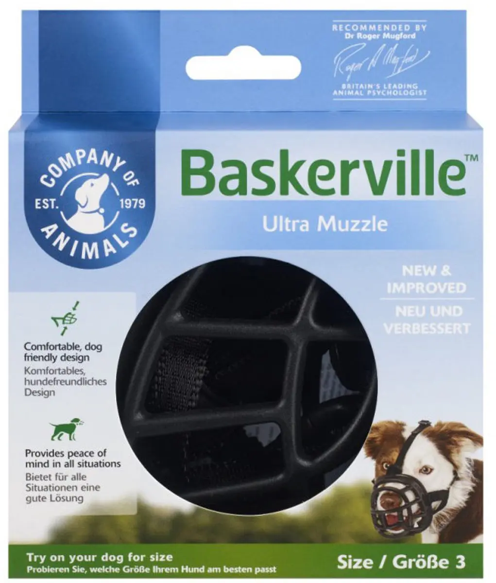 Baskerville Ultra Hondensnuit - Zwart - afbeelding 4 van 6