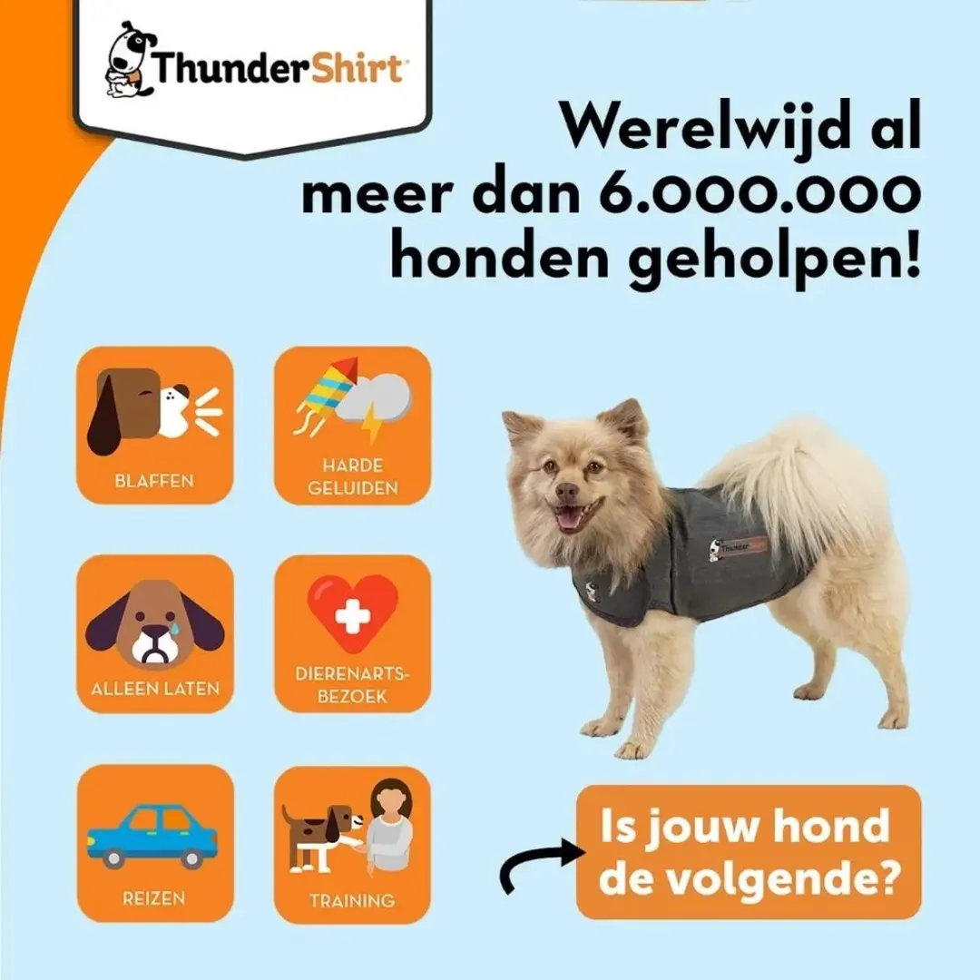 Thundershirt Compressieshirt voor honden - S - afbeelding 6 van 6