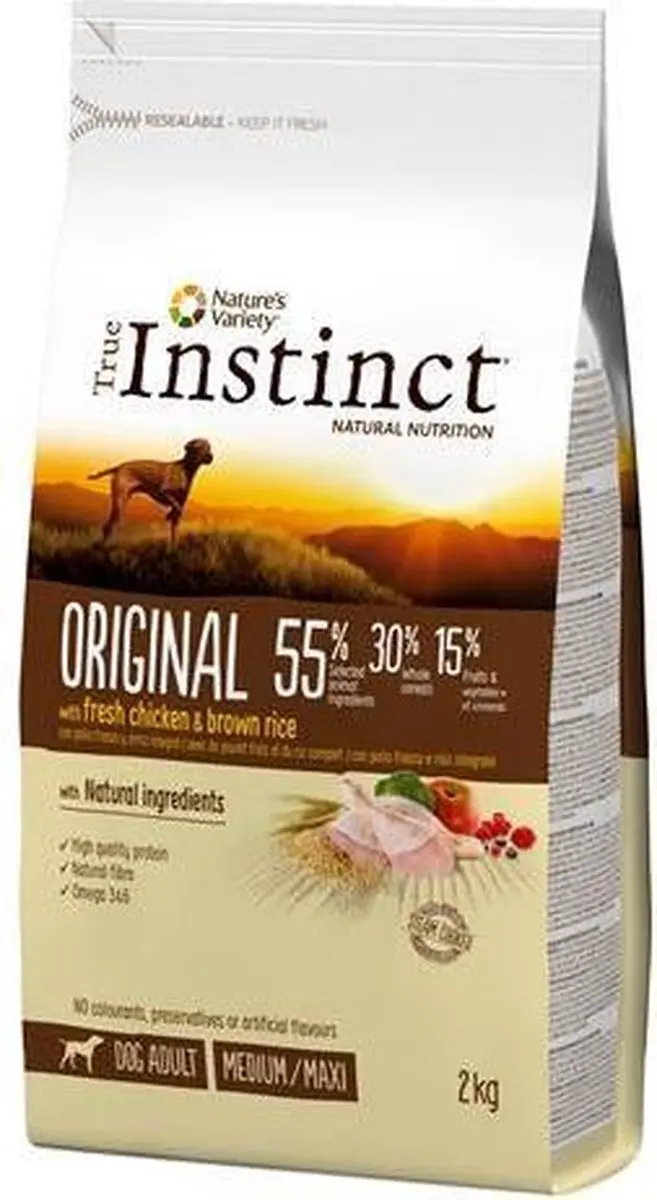 Nature's Variety Healthy Grains Medium/Maxi Adult Kip 12kg - afbeelding 6 van 6