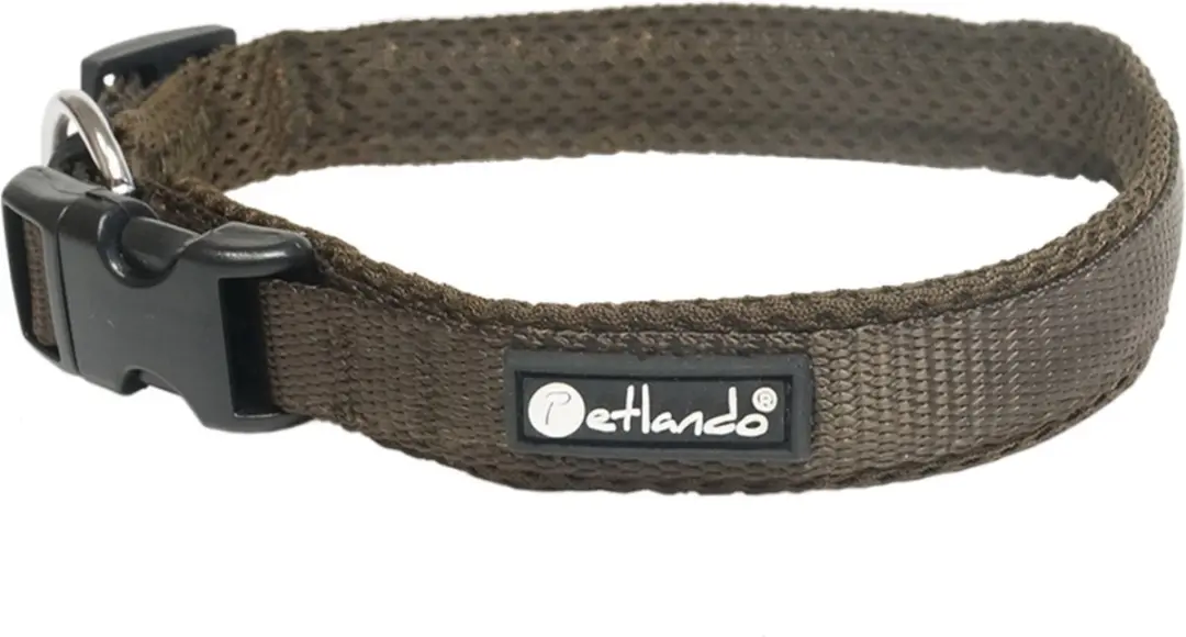 Petlando Hondenhalsband Mesh Mokka