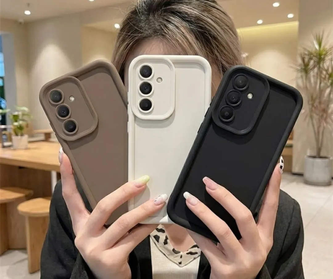 NUVEX Telefoonhoesje Galaxy A54 - Zwart/Beige/Taupe - 3 Stuks