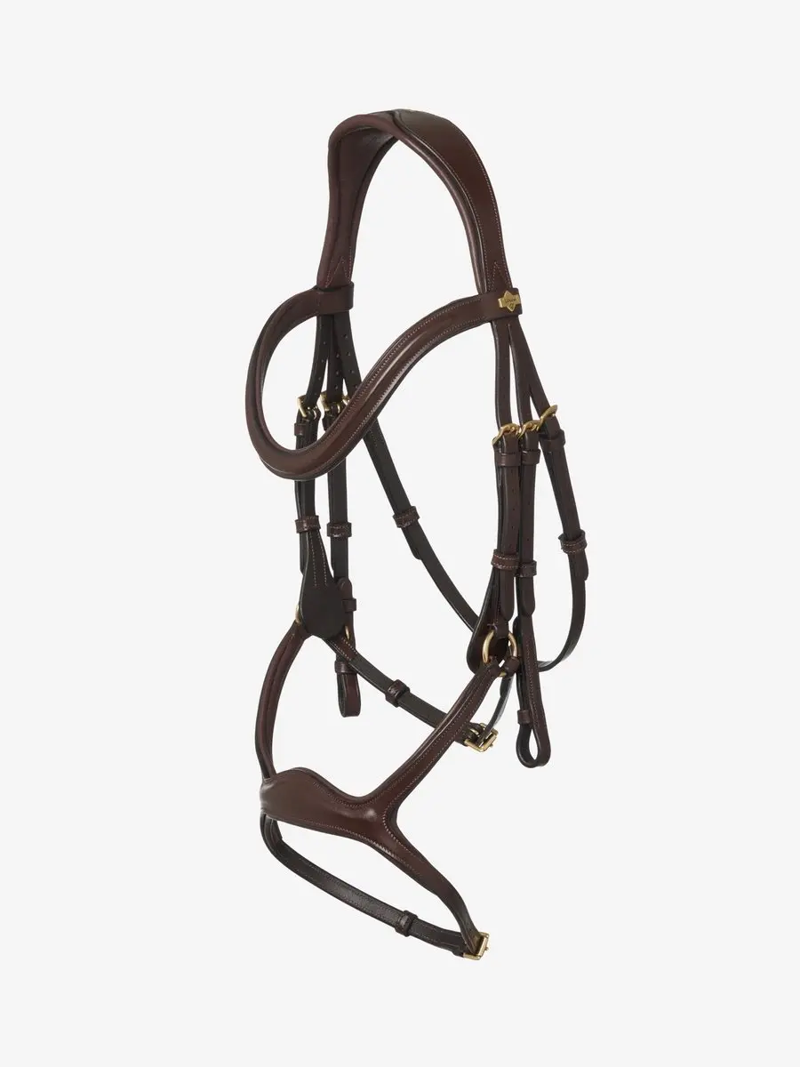 LeMieux Kudos Sport Hoofdstel Cob Havana/Goud