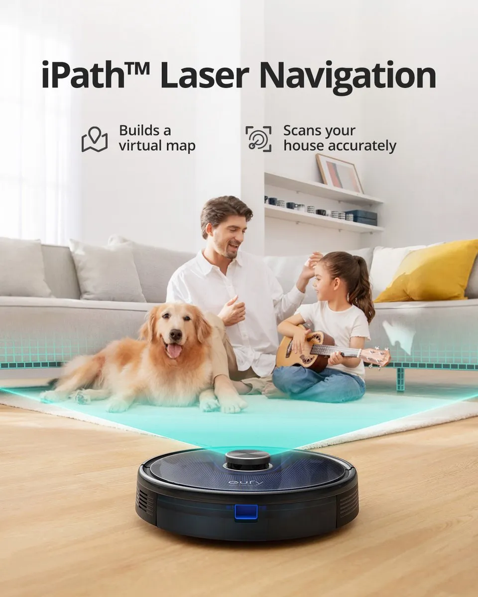 Eufy RoboVac L35 Hybrid Robotstofzuiger - 3.200 Pa - Zwart