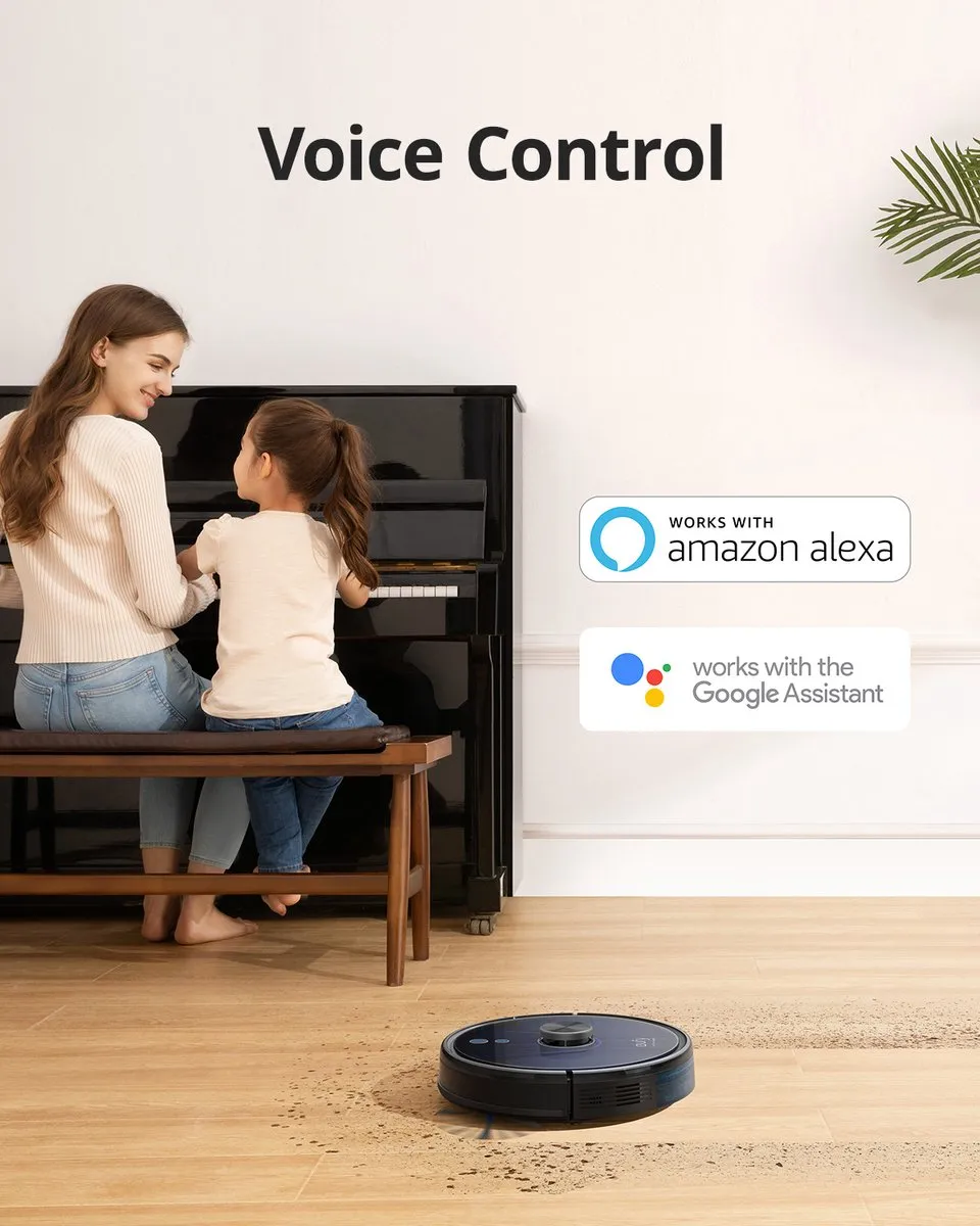 Eufy RoboVac L35 Hybrid Robotstofzuiger - 3.200 Pa - Zwart