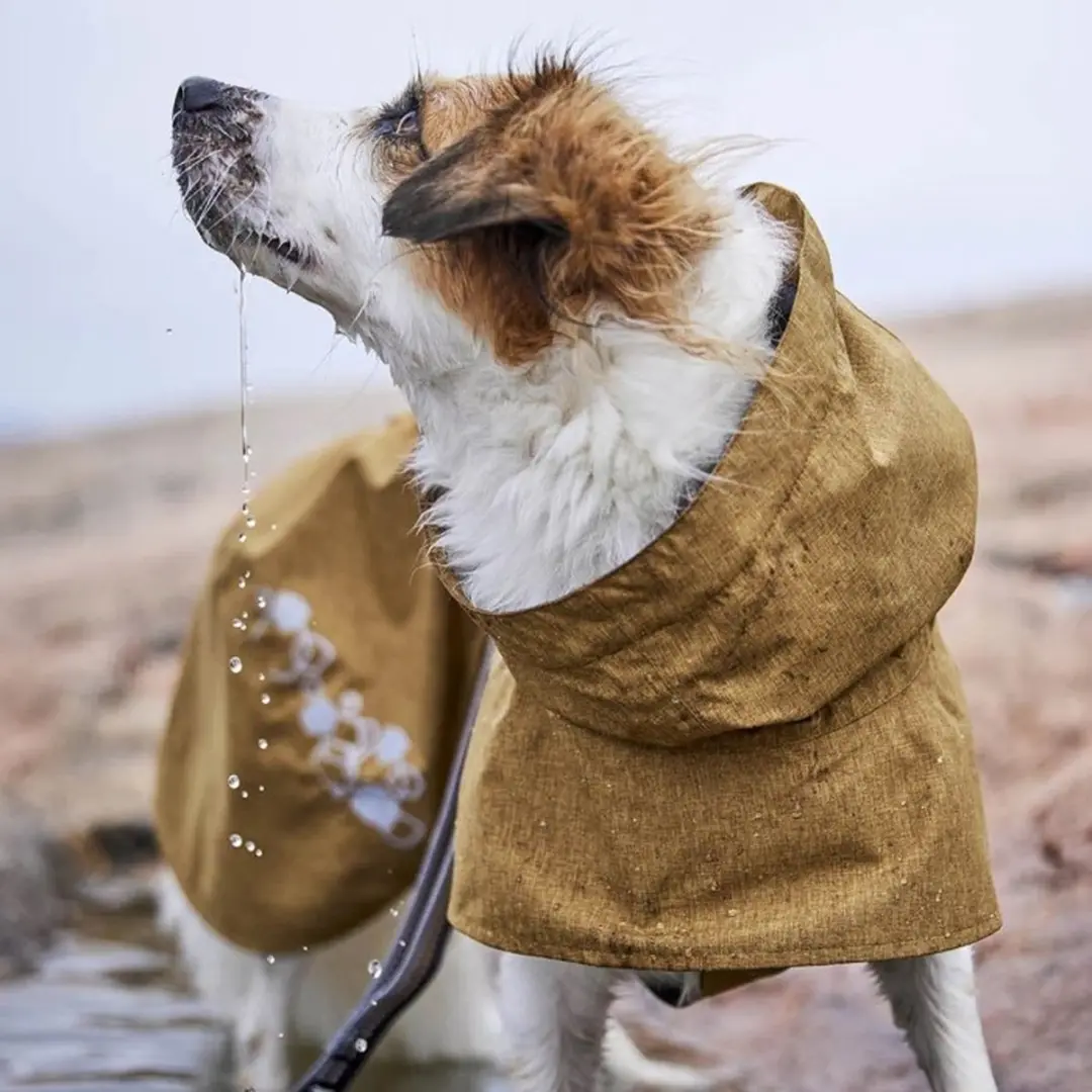 Hurtta Monsoon Coat Hondenjas - Desert - 45 cm - afbeelding 2 van 6