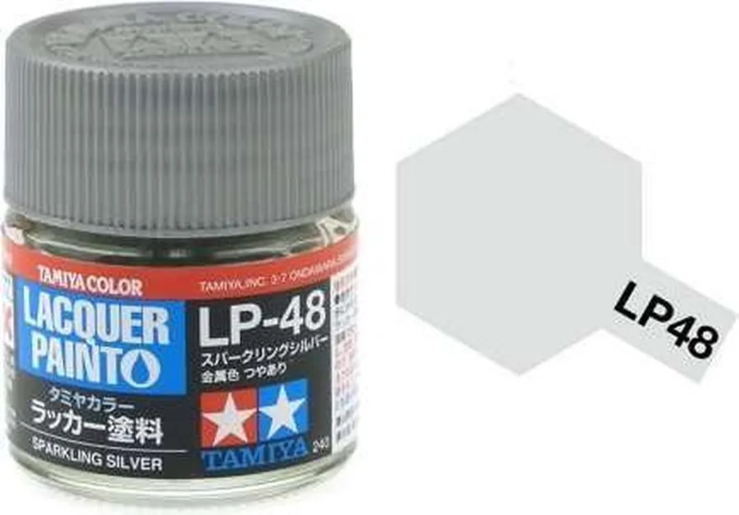 Tamiya Hobbyverf Olieverf LP-48 Sparkling Silver 10ml