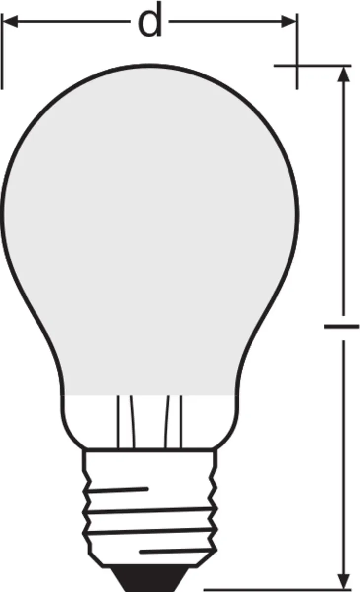 Osram LED-lamp E27 11W Neutraalwit - Mat - 6500K