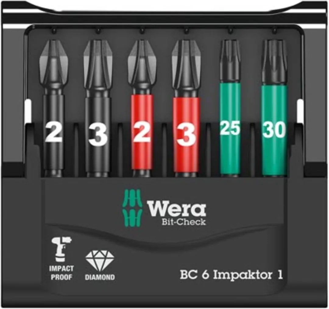 Wera 5057695001 Bit-Check Impaktor Bitset - 6-delig