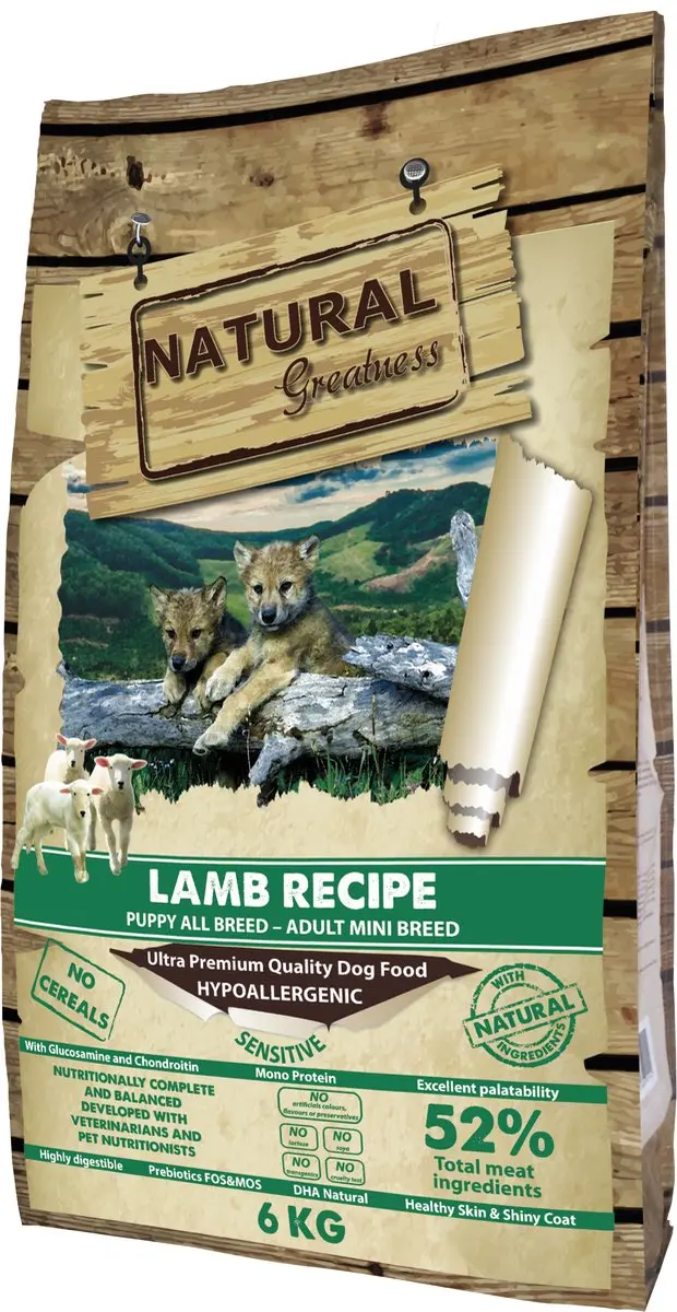 Natural Greatness Lam Sensitive Mini Hondenvoer