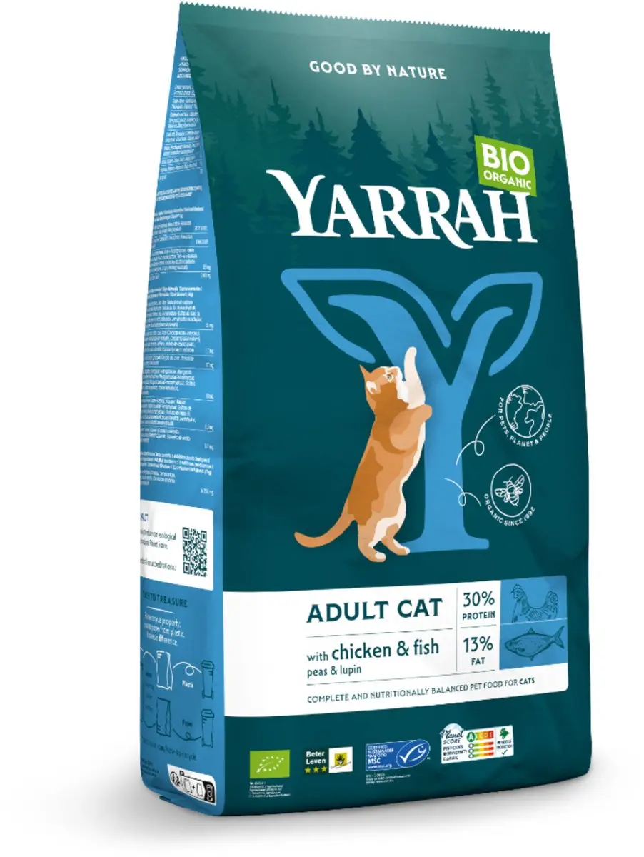 Yarrah Bio Kattenvoer Adult Vis 2,4 kg
